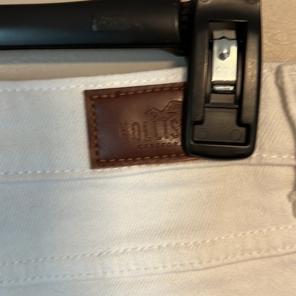 Hollister White Jean Ripped Denim Skirt High Waisted - Picture 5 of 9